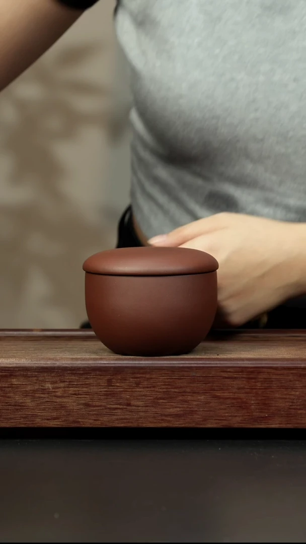 紫砂茶叶罐底槽清 栗子茶叶罐