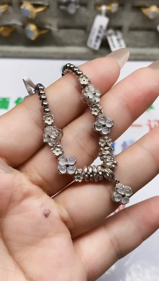 银S925镶嵌戒指翡翠1825