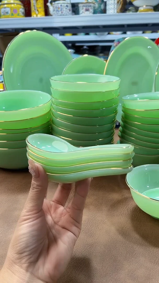 玉瓷勺子4个景德镇餐具