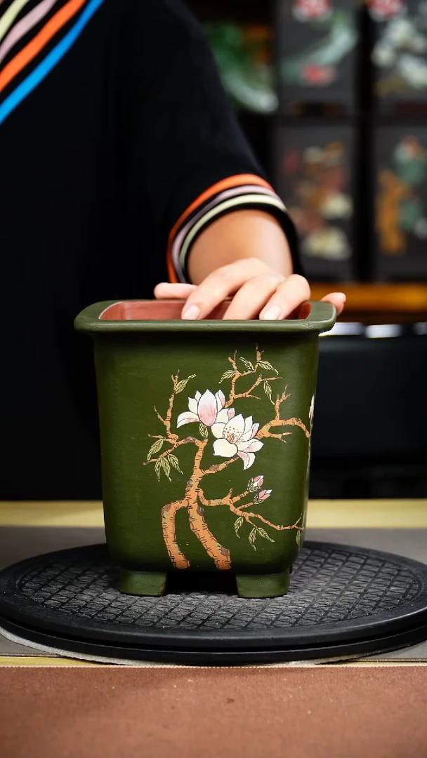 紫砂花盆沽***甲紫砂花盆