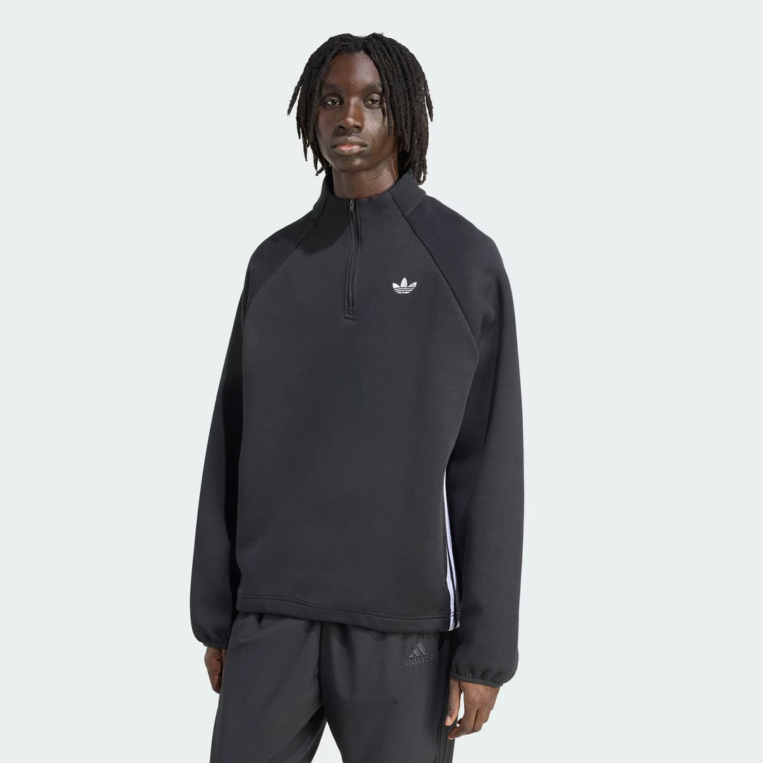 adidasADICOLOR SPACER DRILL TOP半开襟运动长袖套头衫 JW5958 X