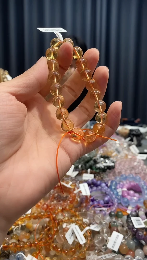 未镶嵌手链水晶方**子黄塔