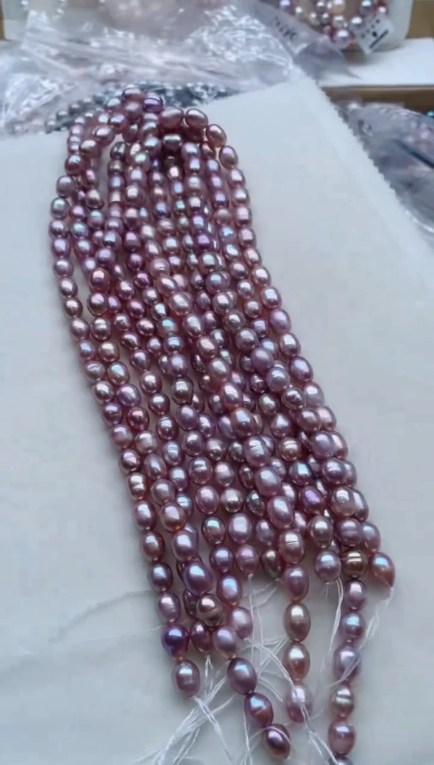 未镶嵌淡水珍珠裸珠无扣头多样性发其一，非无暇