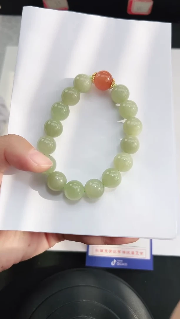 未镶嵌手链和田玉1027岚钻微色差T