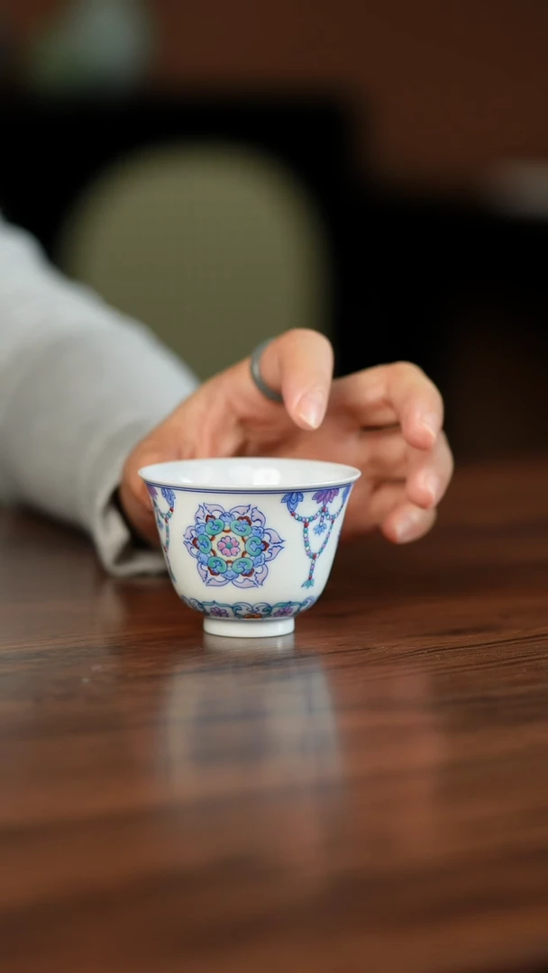 斗彩重工宝相花主人杯主人杯主人杯