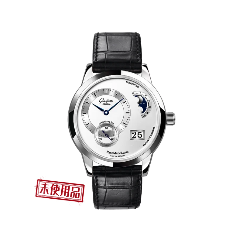 99新 Glashutte/格拉苏蒂 偏心1-90-02-02-02-04机械男表39.4mm