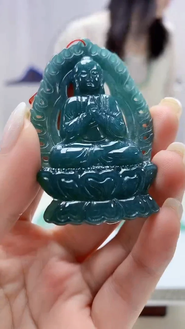 定制翡翠未镶嵌4852ms-毛货50观音