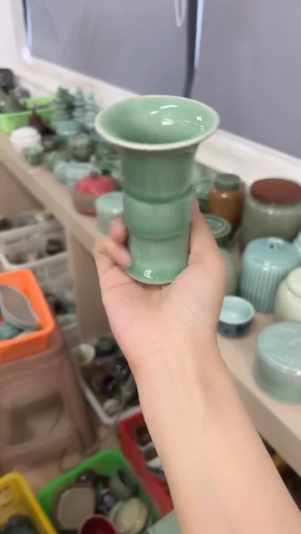 龙泉云间青瓷小米茶器