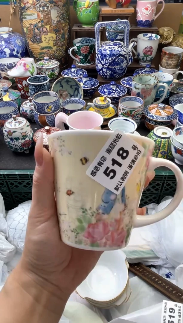 瓷片戏*人518号六六工艺品瓷器