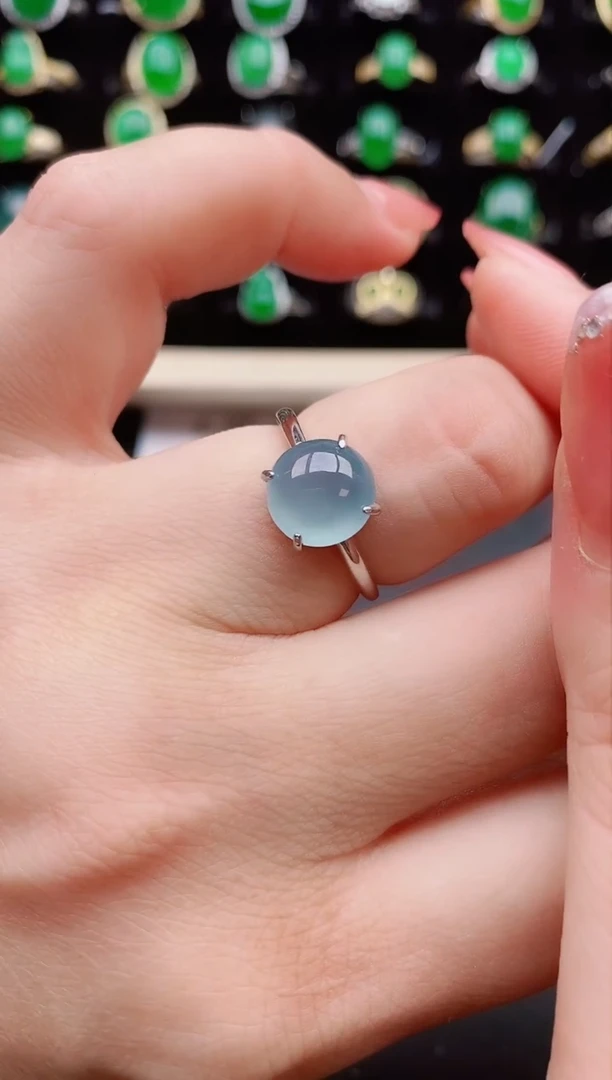 【闪购商品】翡翠戒指银S925镶嵌212121