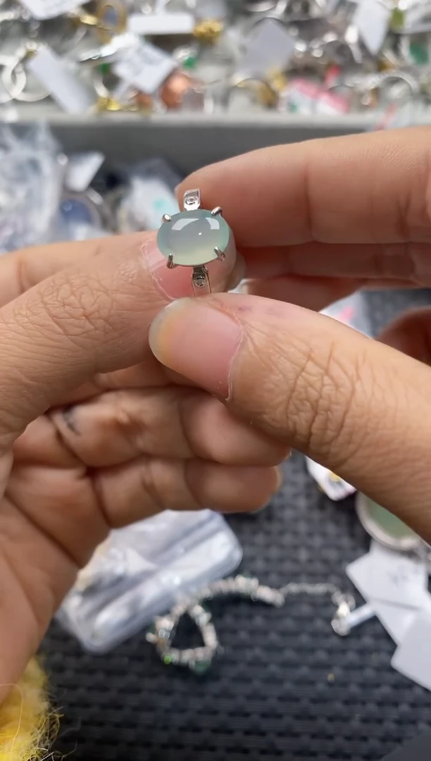 未镶嵌戒指翡翠999---4