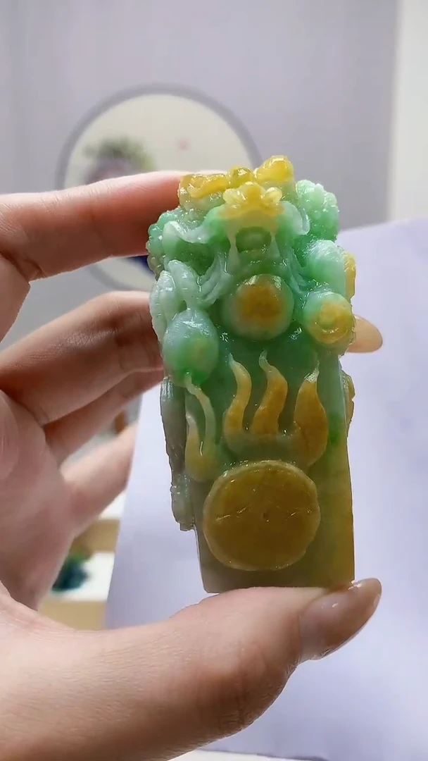 未镶嵌定制翡翠4688MM-毛货挂件430