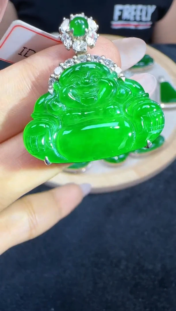 未镶嵌定制翡翠翡翠吊坠48
