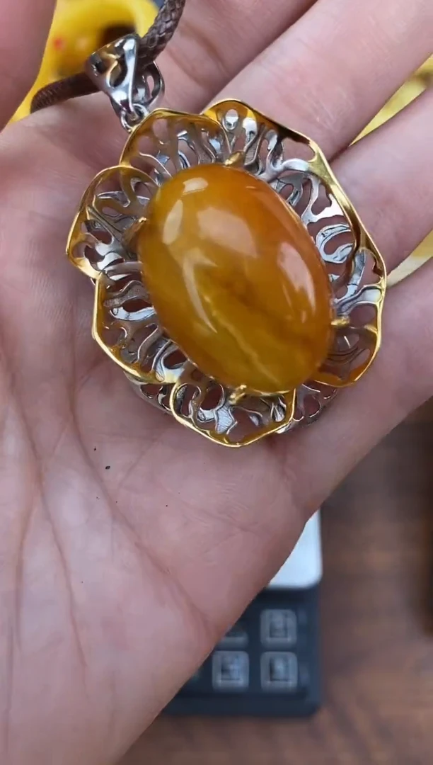 裸石琥珀未镶嵌天然琥珀蜜蜡