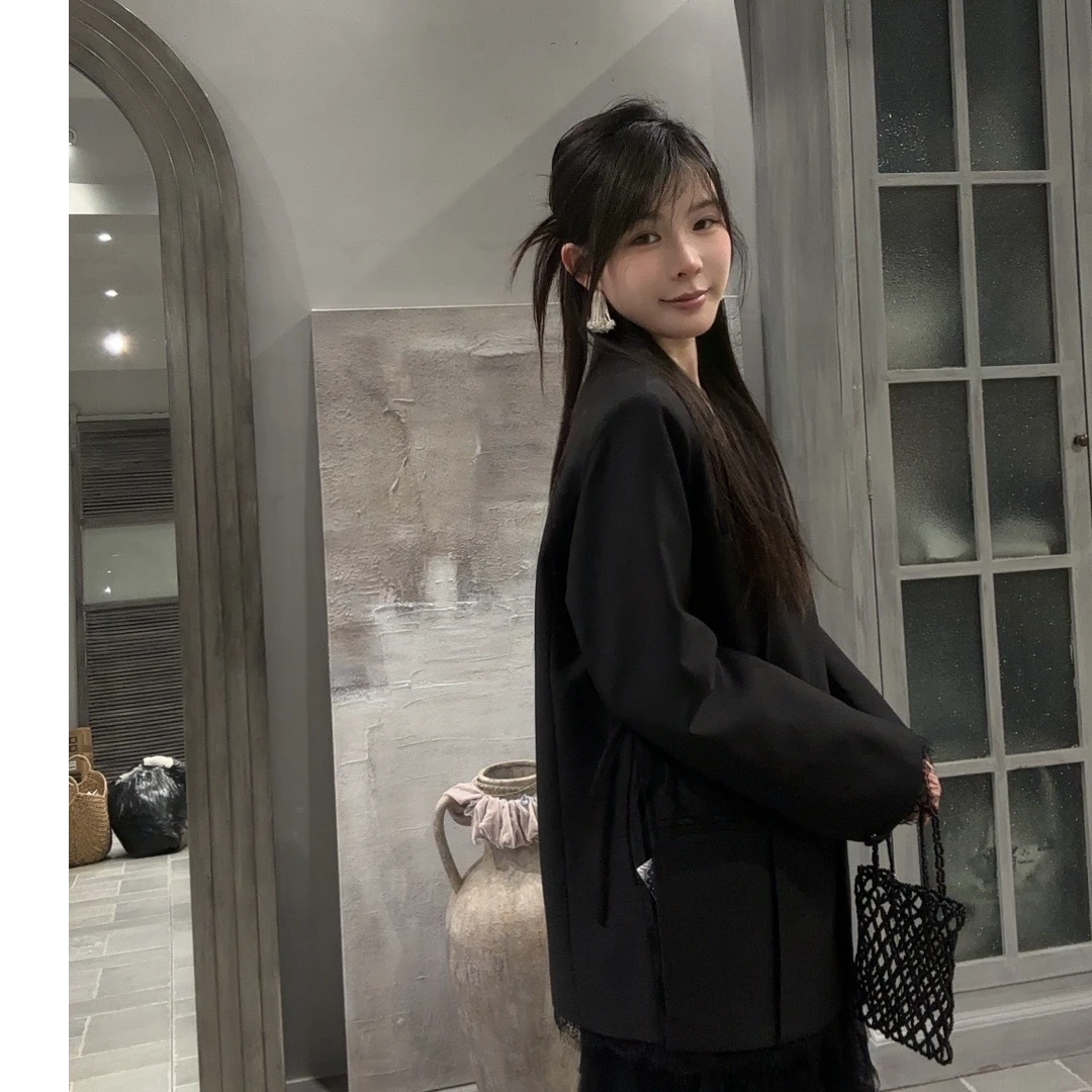 【美子】空间蕾丝西装～春季外套女气质百搭显瘦设计师款春秋新款