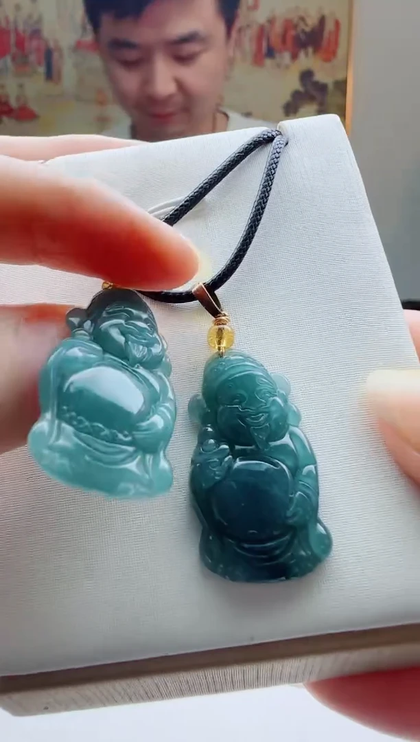 翡翠未镶嵌颈饰多样式发货一件发货财神