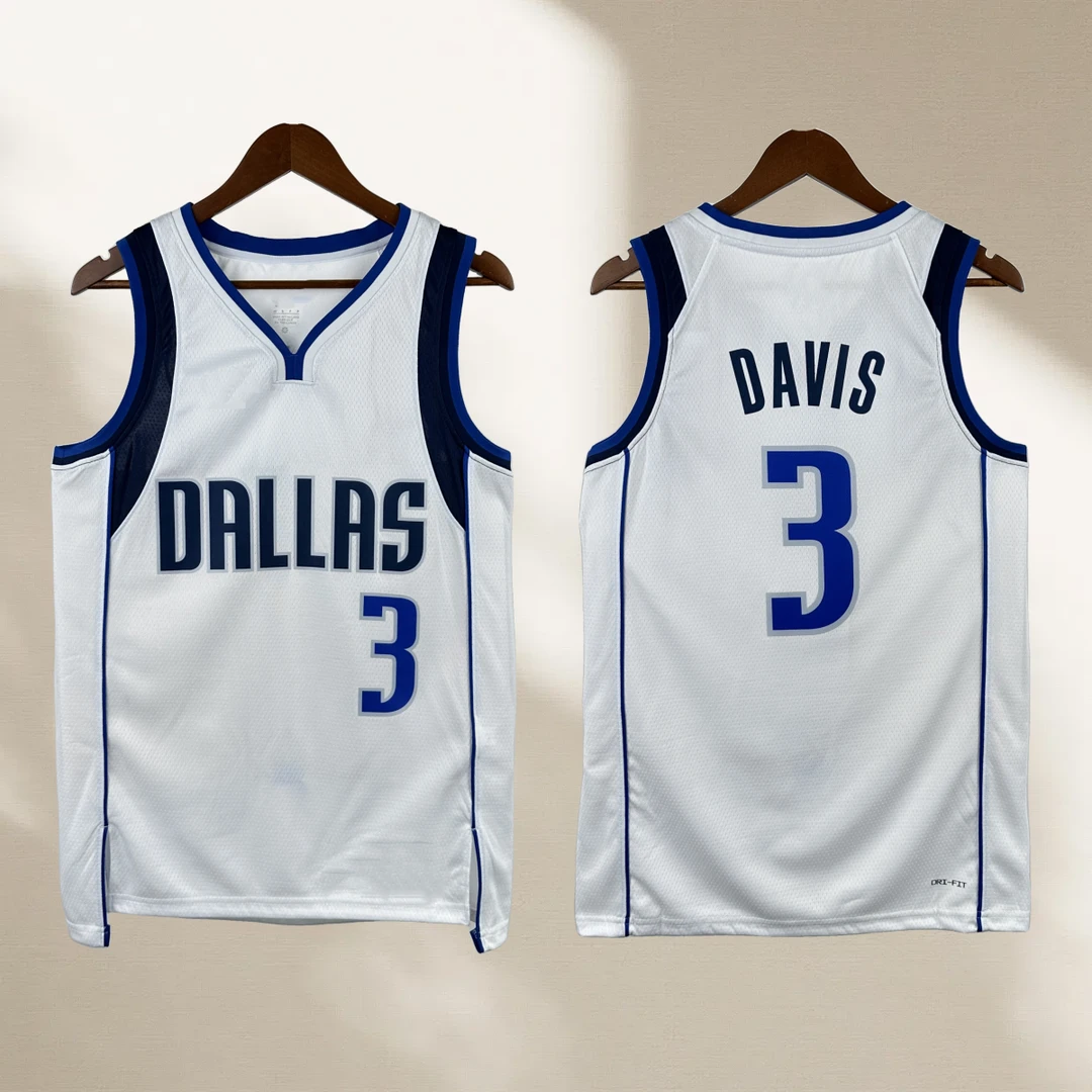 【12】【戴维斯】3号独行侠队湖人队运动背心球衣速干透气网眼篮球服