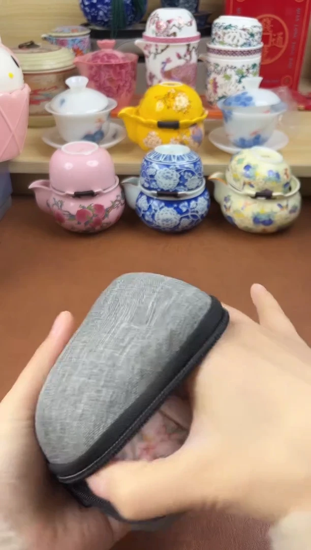 陶陶瓷茶具摆件旅行套组