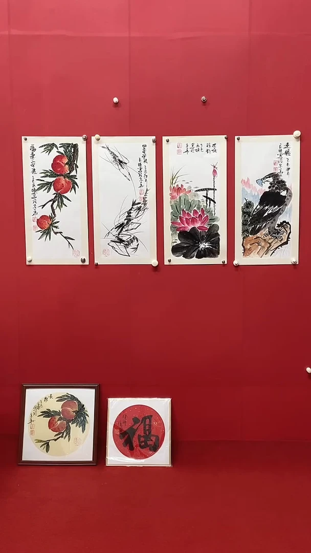 国画刘民栋老师四绝