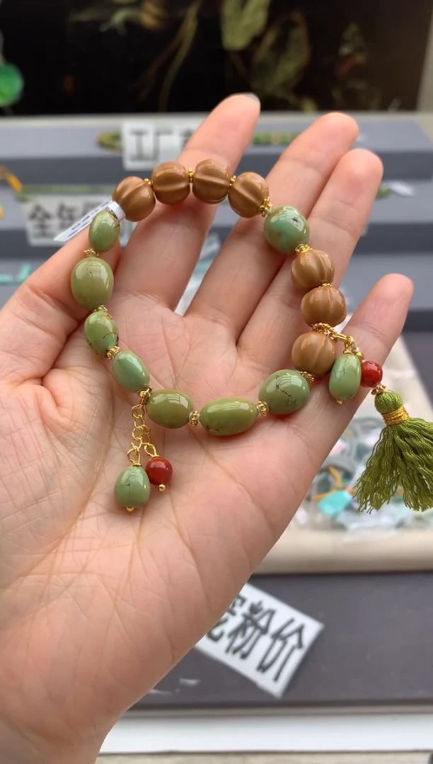 未镶嵌绿松石锁骨链茜.D122