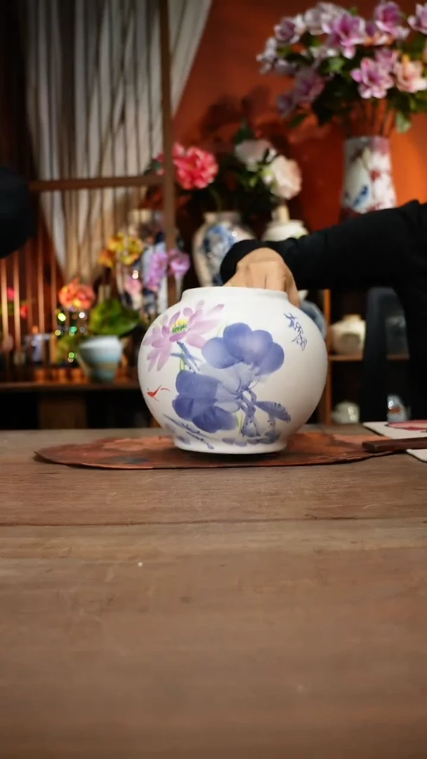 当代高温釉下彩手绘陶瓷餐具
