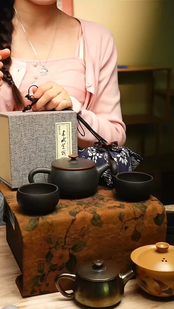 陶云南建水紫陶一壶两杯