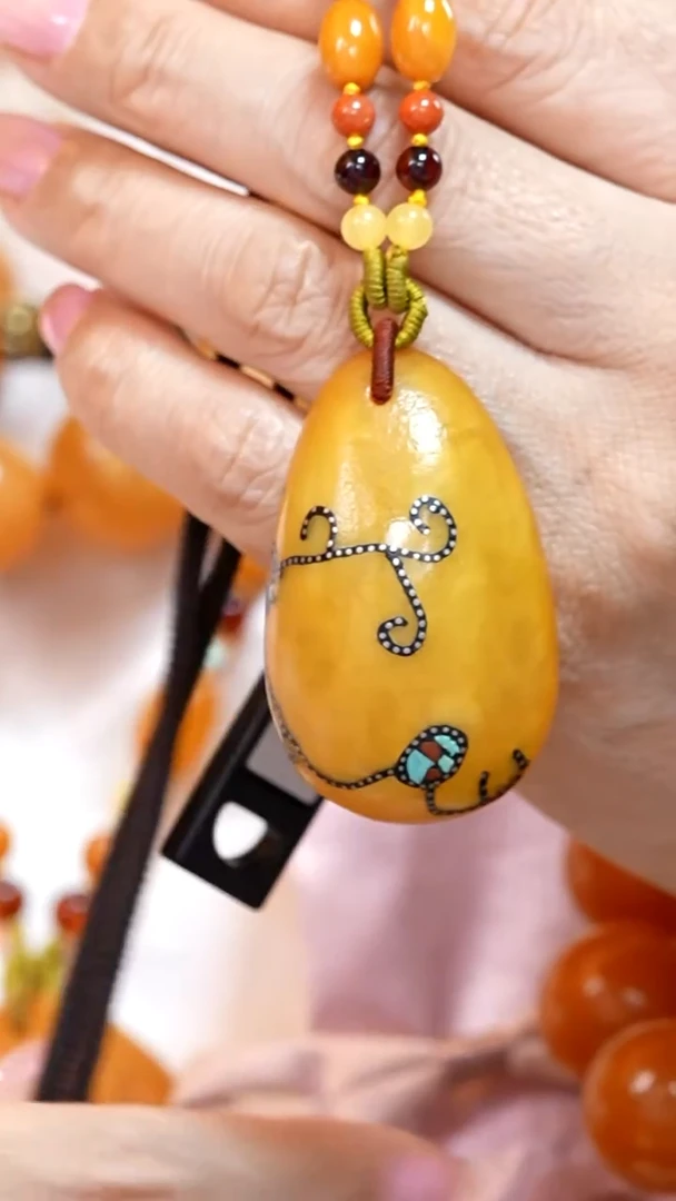 蜜蜡颈饰未镶嵌2689天然蜜蜡珠宝奇石云端妖孽全部保真