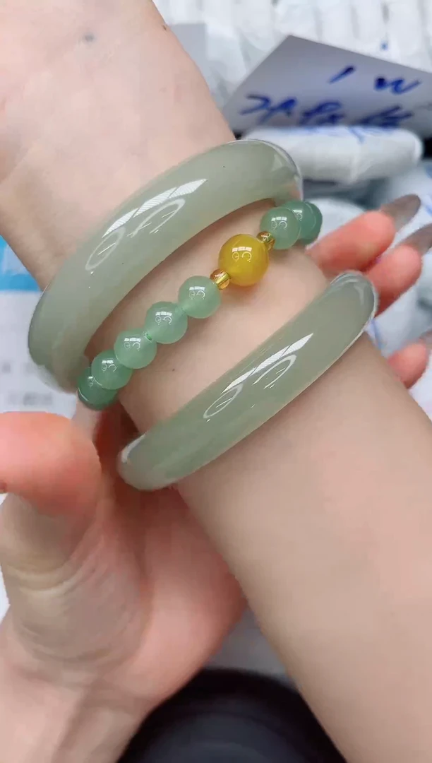未镶嵌手镯石英质玉60-64