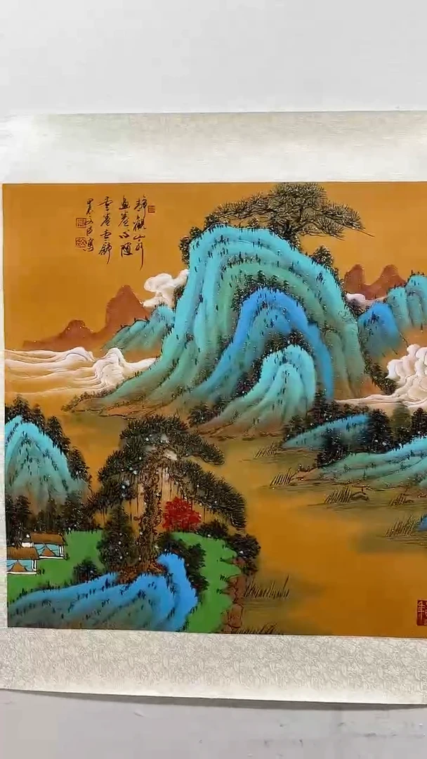 国画张文臣国画山水4平尺