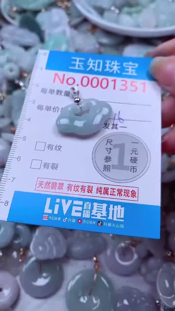 吊坠(不含链)未镶嵌翡翠1351