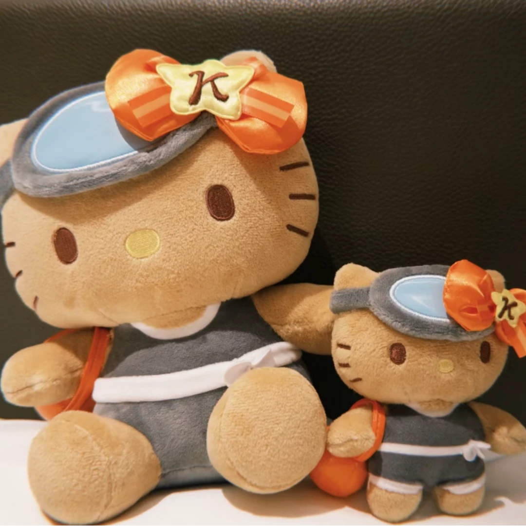【济州岛限定】Hello Kitty 海女 橘色手提包 公仔 玩偶