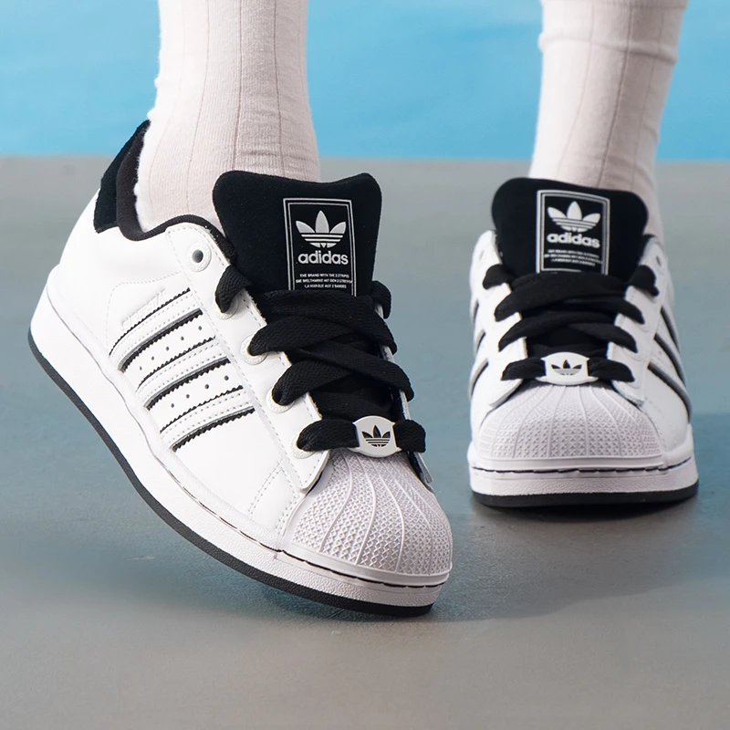 【流光风】阿迪达斯三叶草情侣款鞋2025贝壳头时尚低帮运动休闲鞋