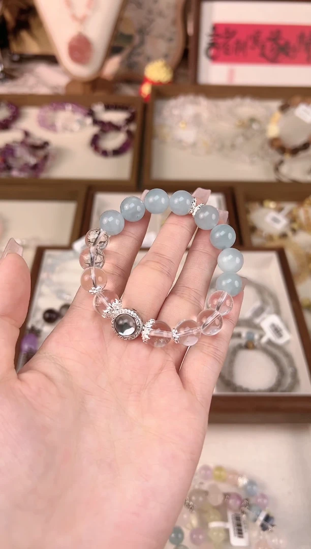 【闪购商品】水晶手串未镶嵌天然材质 多样性发货发其一 颜色微差