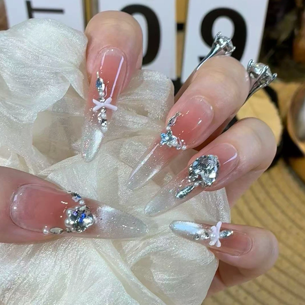 月落星沉-东洲钻猫眼法式堆钻纯手工设计款-秋冬高级感显白