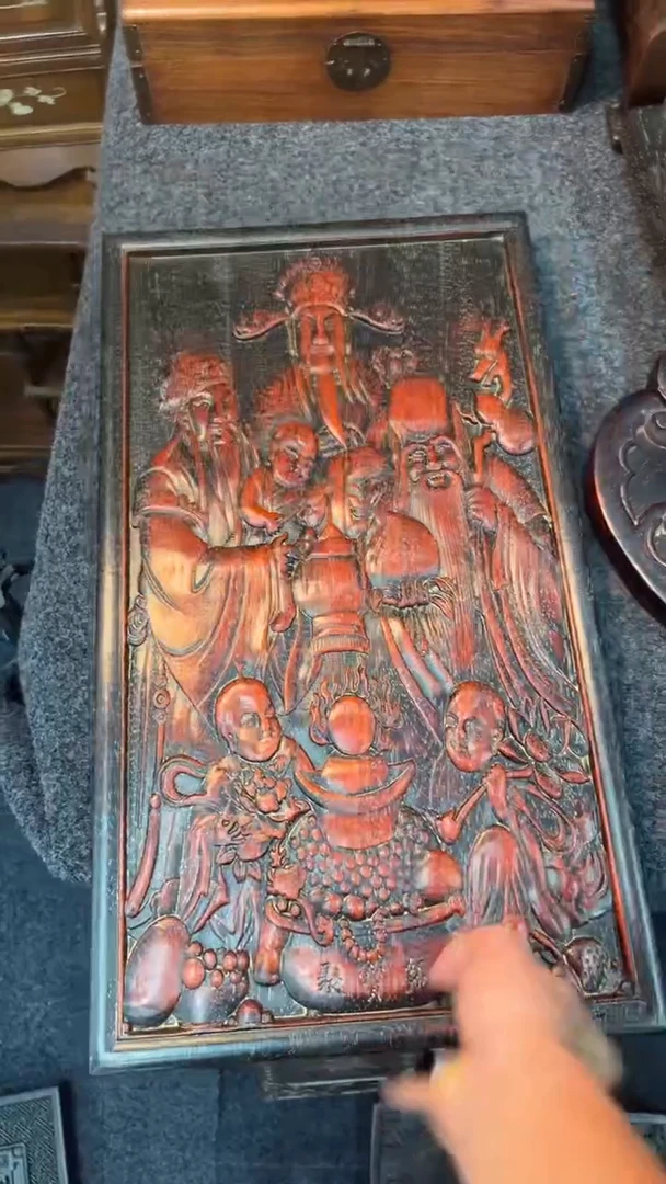 非洲紫檀（红花梨）千**雨挂扁