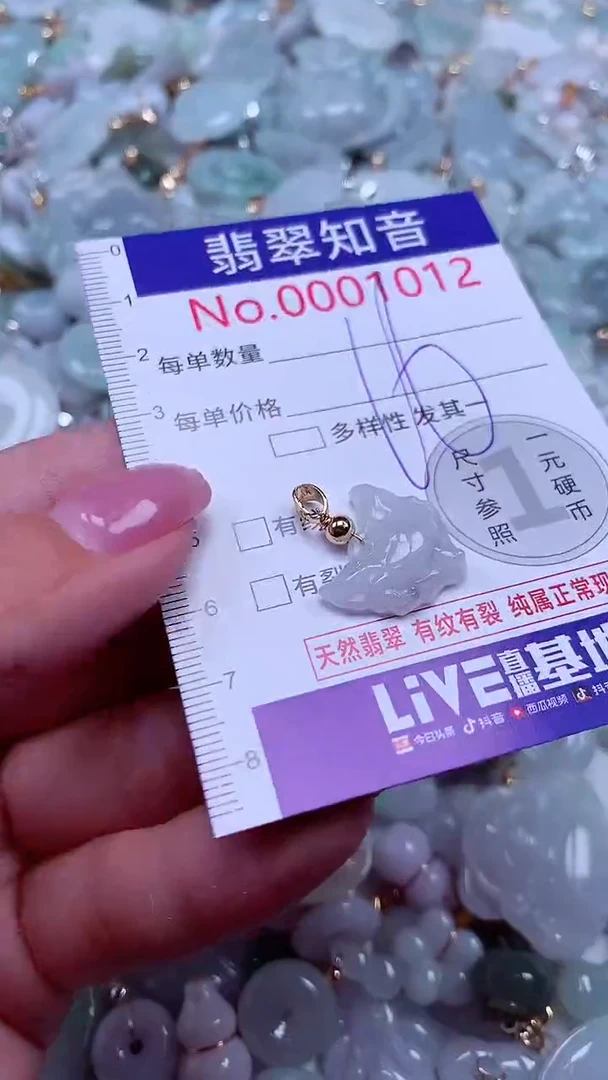 吊坠(不含链)未镶嵌翡翠1012