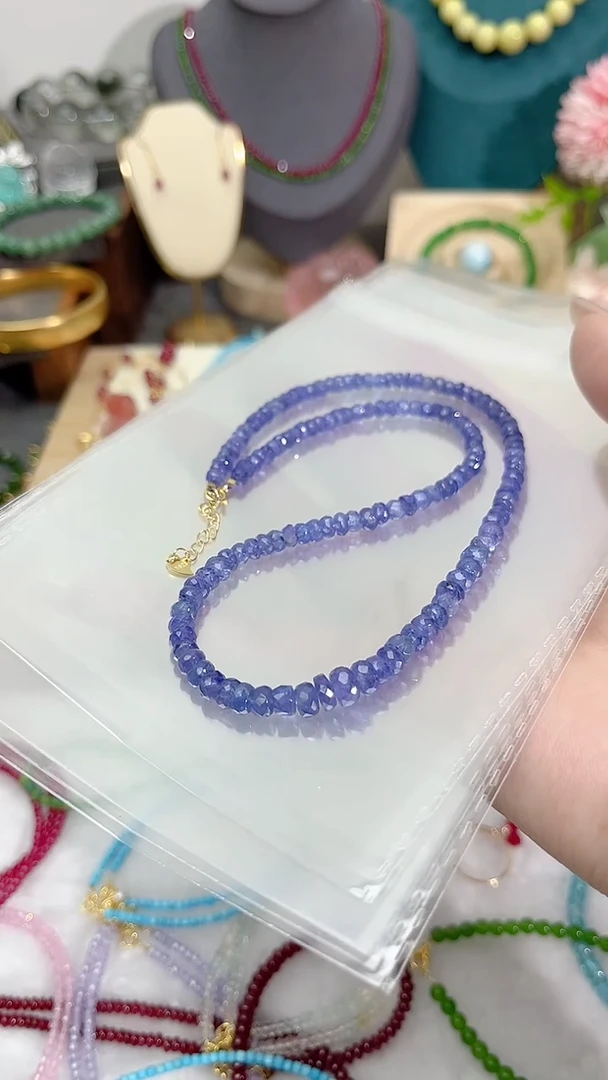 【闪购商品】坦桑石颈饰银S925镶嵌刻399