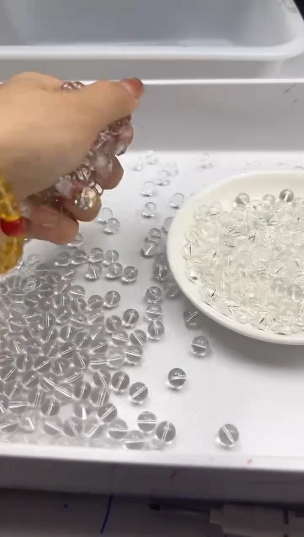 未镶嵌颈饰水晶w189白水晶8mm*30颗