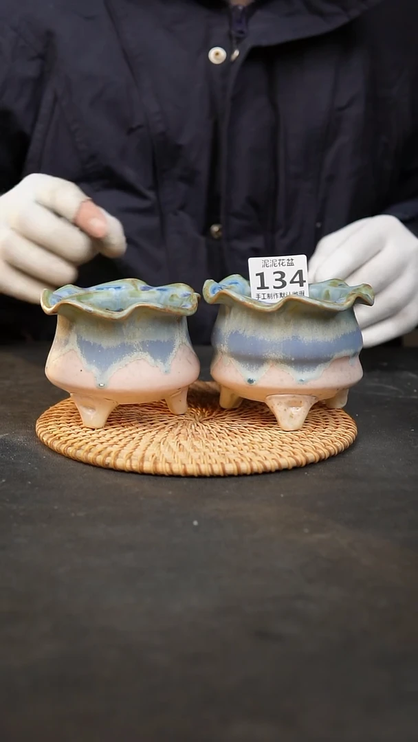 【闪购商品】瓷片泥泥陶瓷花盆