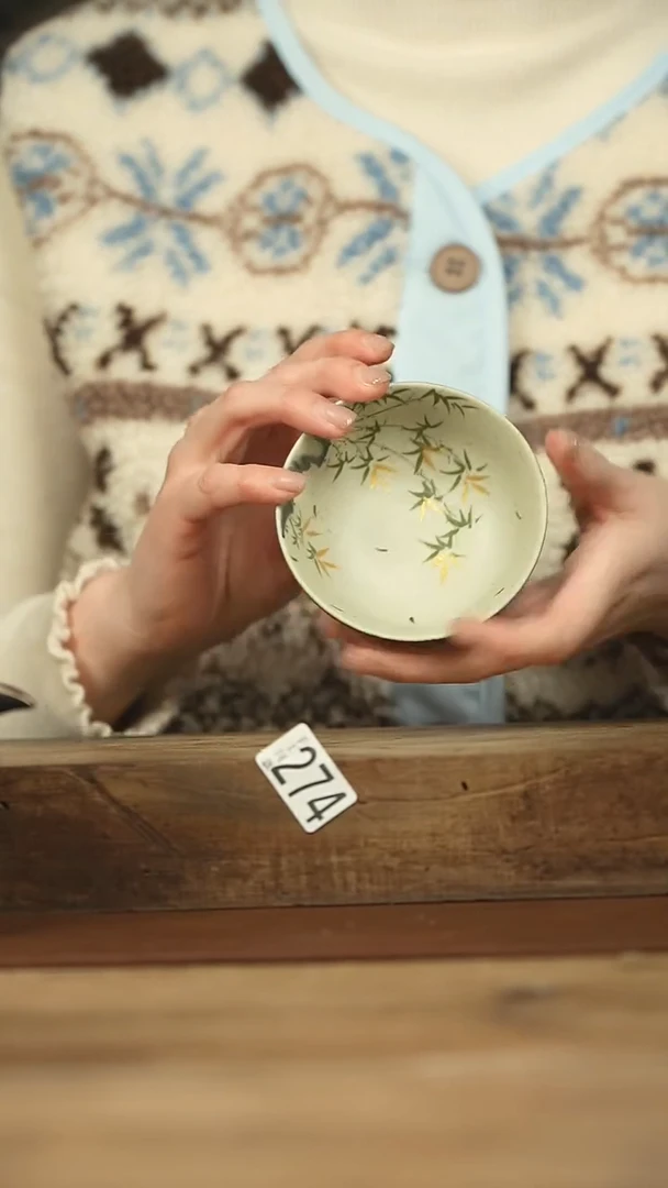 设计师手作款 小青柑 手绘主人杯