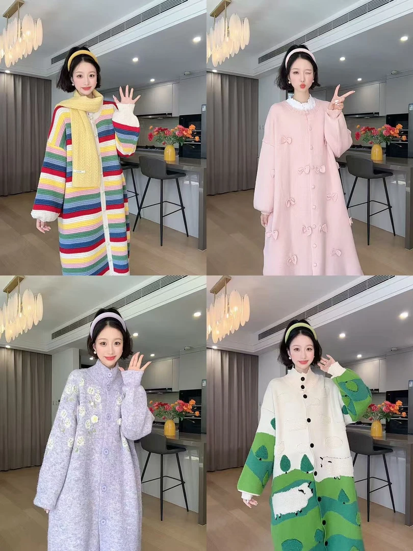 泡泡推荐《编码601-700》新款毛衣外套裙