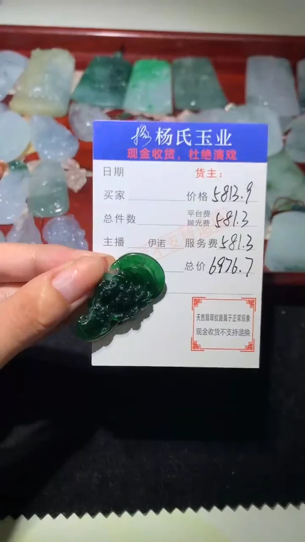 未镶嵌定制翡翠-毛货 不退不换-多样性发货发其一