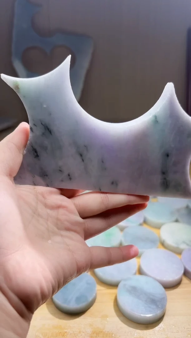 翡翠未镶嵌颈饰翡翠A货 姜谭546