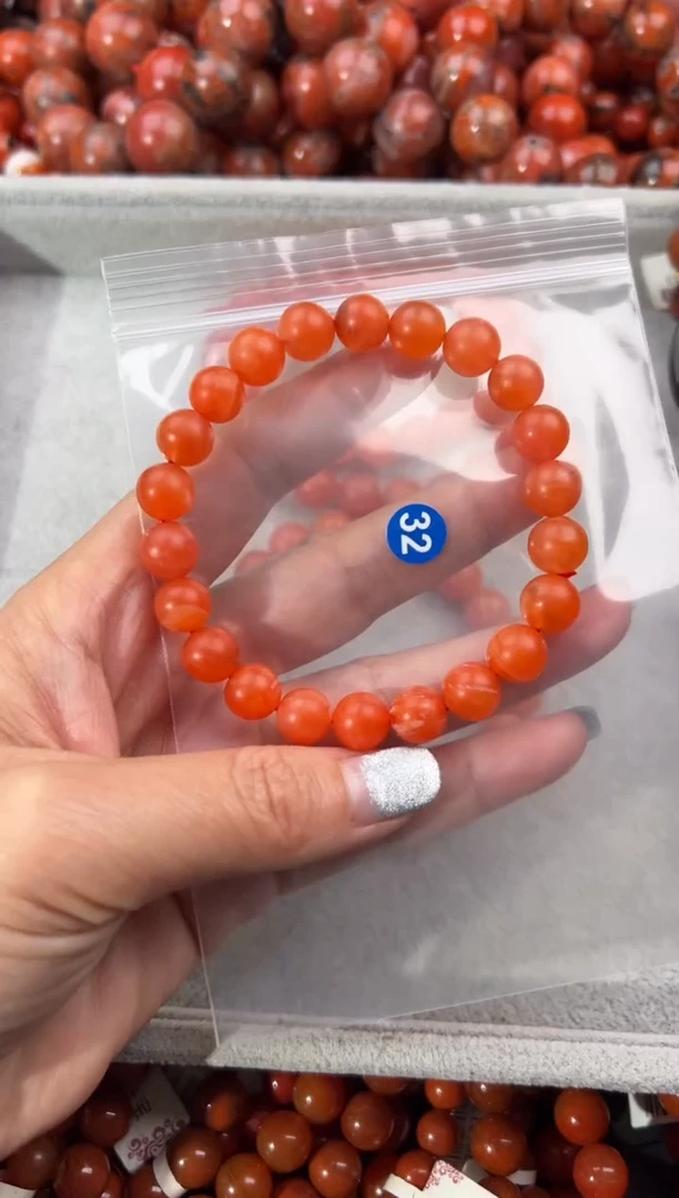 未镶嵌手串南红玛瑙9+
