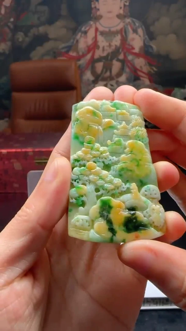 【闪购商品】定制翡翠未镶嵌L-@@QJXC11866