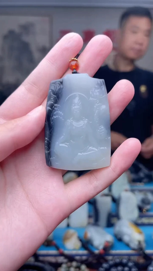 和田玉未镶嵌挂件1