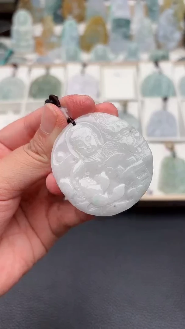 翡翠未镶嵌颈饰天然缅甸A货翡翠110