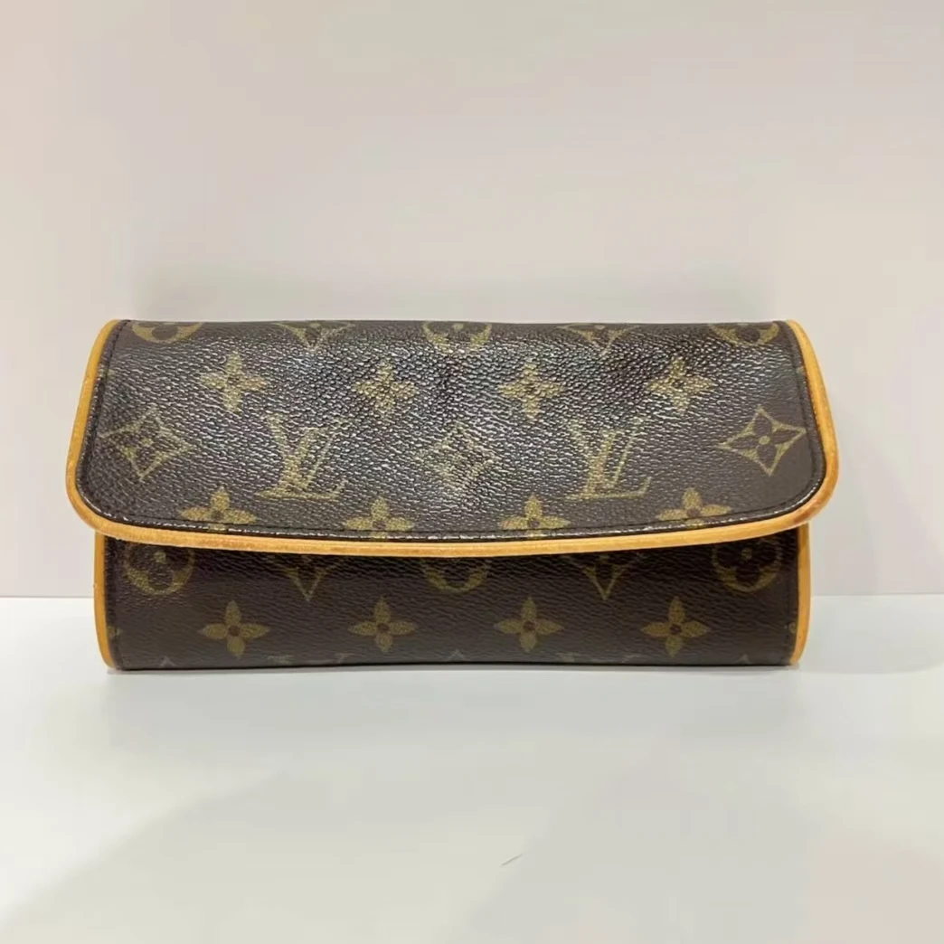 95新 LouisVuitton/路易威登 LV老花信封腰包