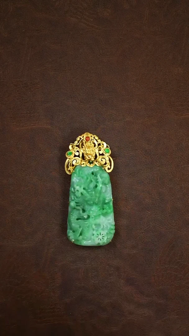 未镶嵌挂件翡翠闪购 龙牌