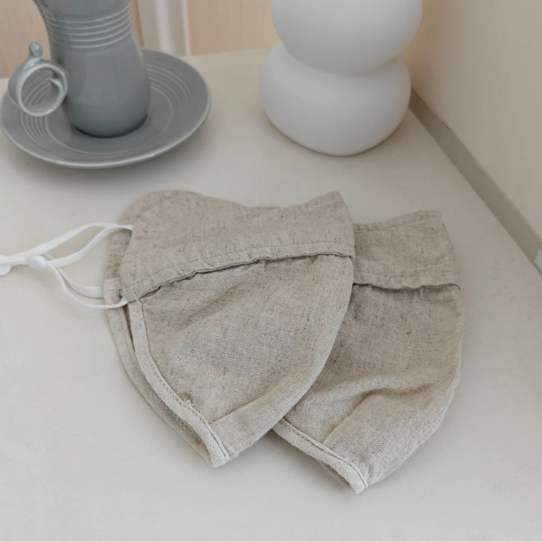 K002 汉麻口罩加厚立体2只装 原麻色 （贴身物品不支持退换）